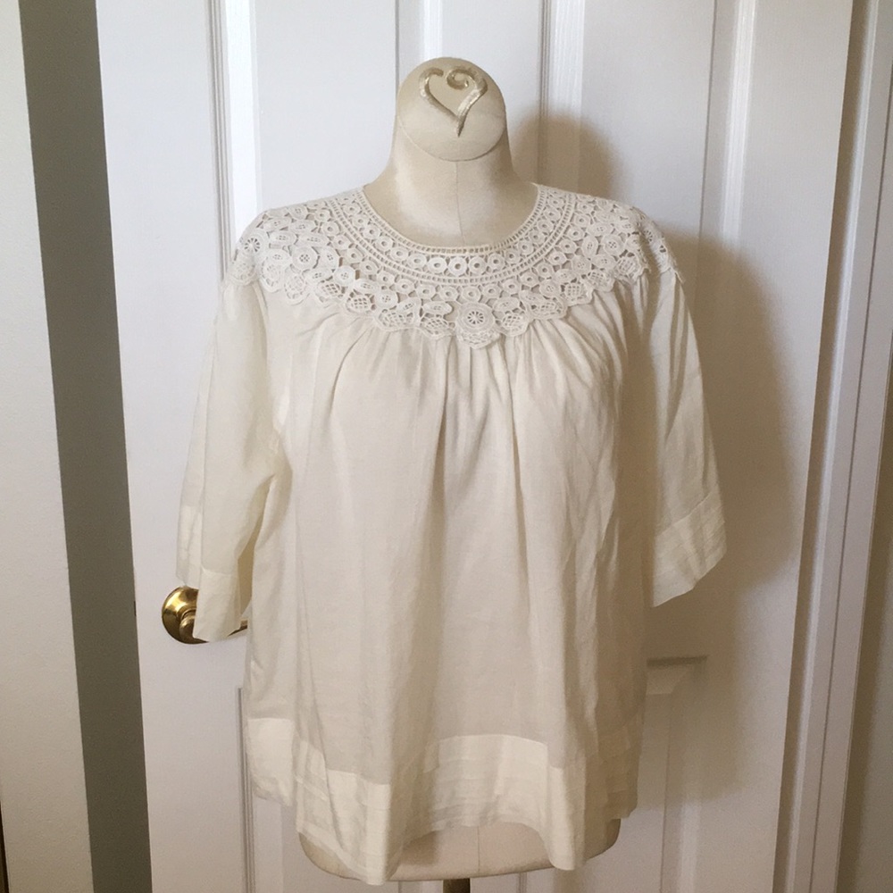 New J. CREW size M washable cotton top.